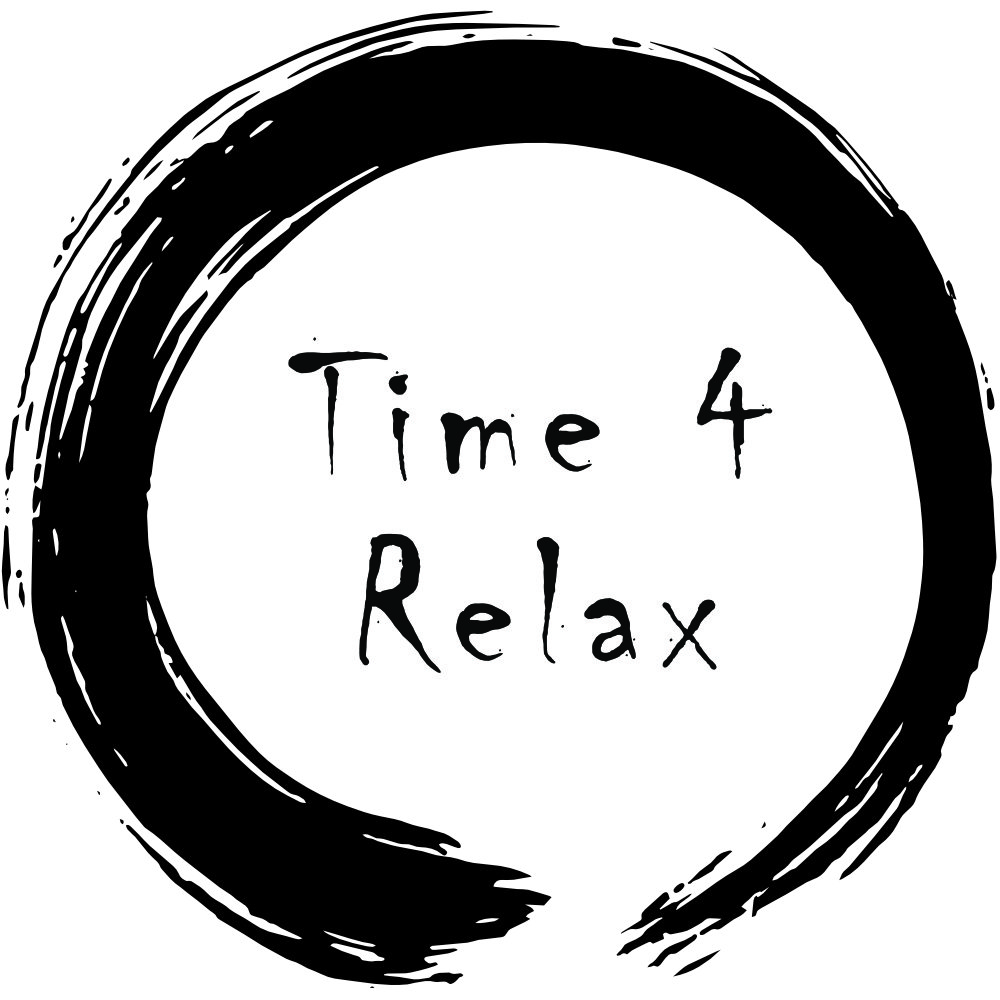 Logo Massagepraxis Time4Relax mit Zenkreis
